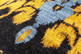 Ikat Hand Knotted Wool Area Rug - 8' 2" X 10' 5" - Golden Nile