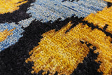 Ikat Hand Knotted Wool Area Rug - 7' 10" X 10' 0" - Golden Nile