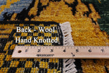 Ikat Hand Knotted Wool Area Rug - 7' 10" X 10' 0" - Golden Nile