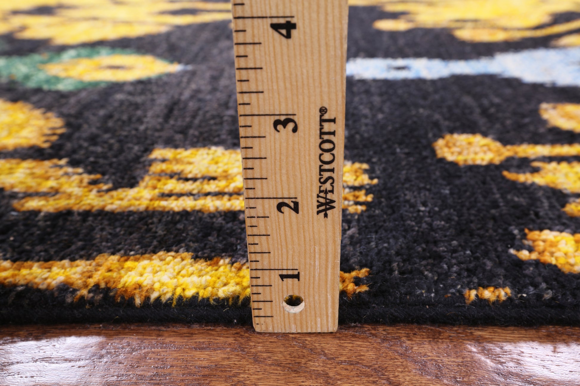 Ikat Hand Knotted Wool Area Rug - 7' 10" X 10' 0" - Golden Nile