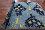 Ikat Hand Knotted Wool Area Rug - 8' 4" X 10' 0" - Golden Nile