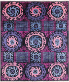 Ikat Handmade Wool Area Rug - 8' 5" X 9' 8" - Golden Nile