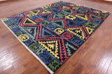 Tribal Moroccan Hand Knotted Wool Rug - 8' 1" X 10' 1" - Golden Nile