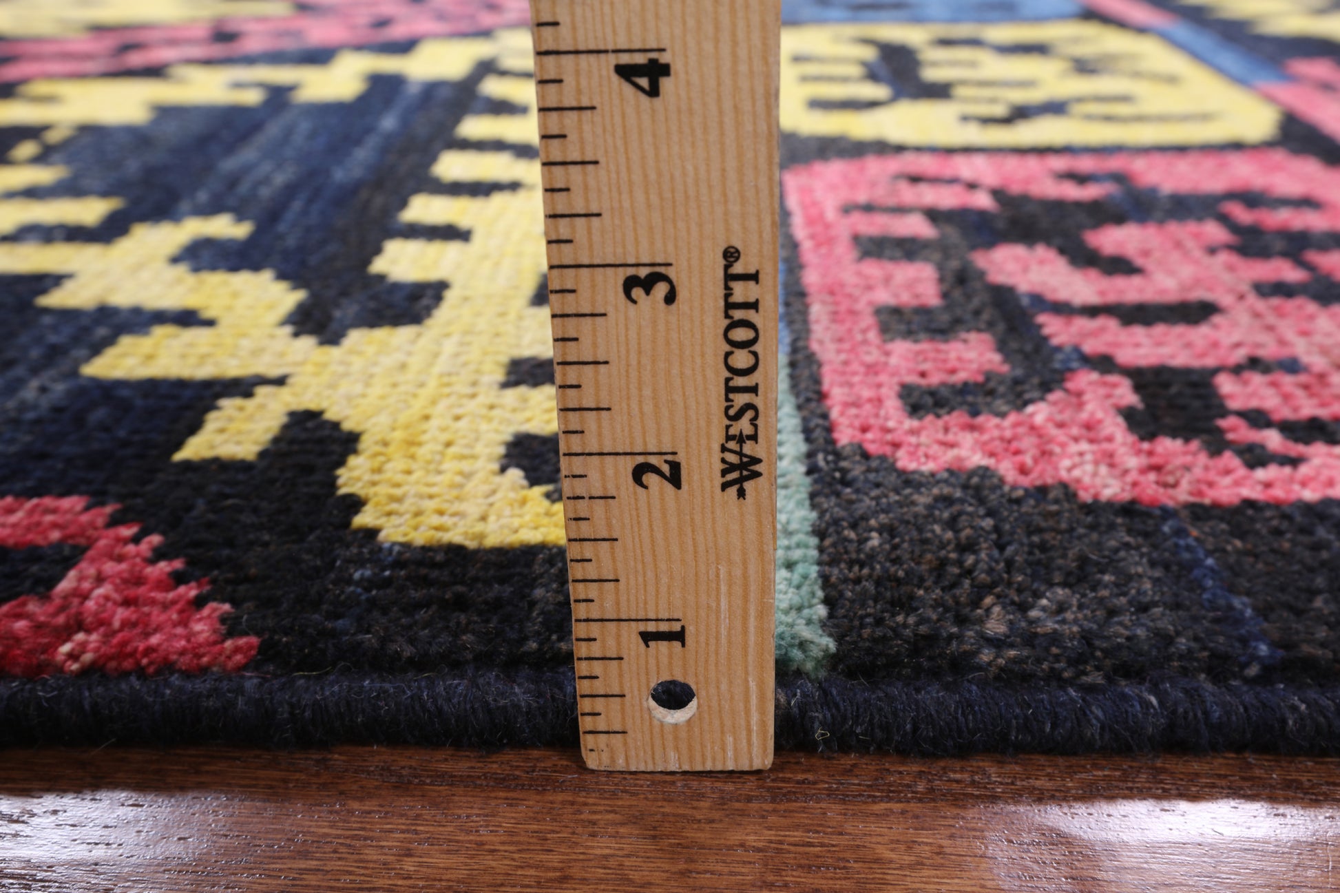Tribal Moroccan Hand Knotted Wool Rug - 8' 1" X 10' 1" - Golden Nile