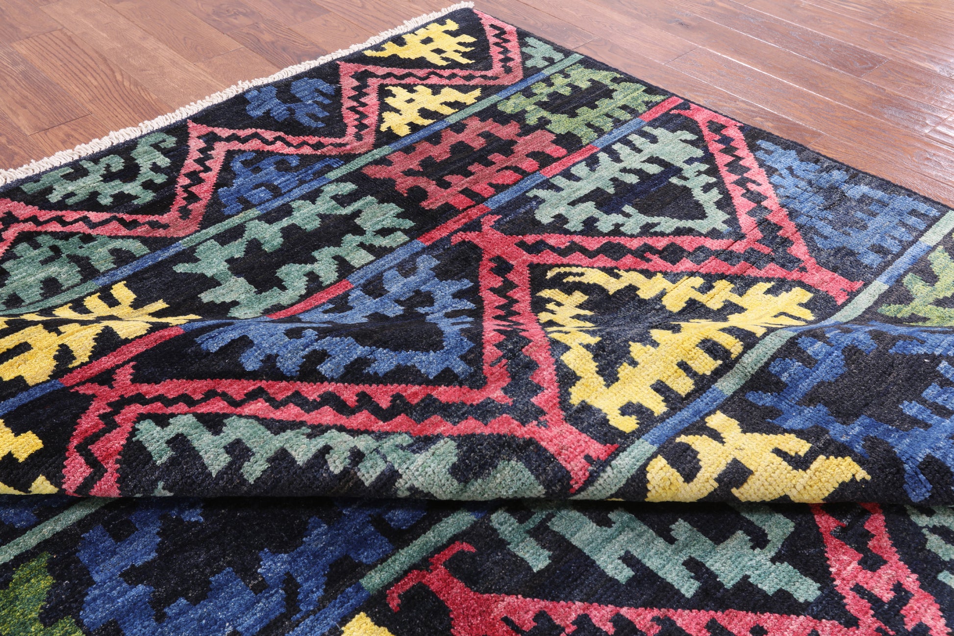 Tribal Moroccan Hand Knotted Wool Rug - 8' 1" X 10' 1" - Golden Nile