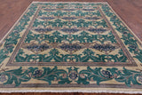 William Morris Hand Knotted Wool Area Rug - 8' 1" X 9' 8" - Golden Nile