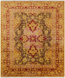 William Morris Hand Knotedd Wool Rug - 8' 1" X 9' 8" - Golden Nile