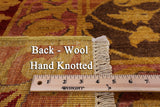 William Morris Hand Knotedd Wool Rug - 8' 1" X 9' 8" - Golden Nile