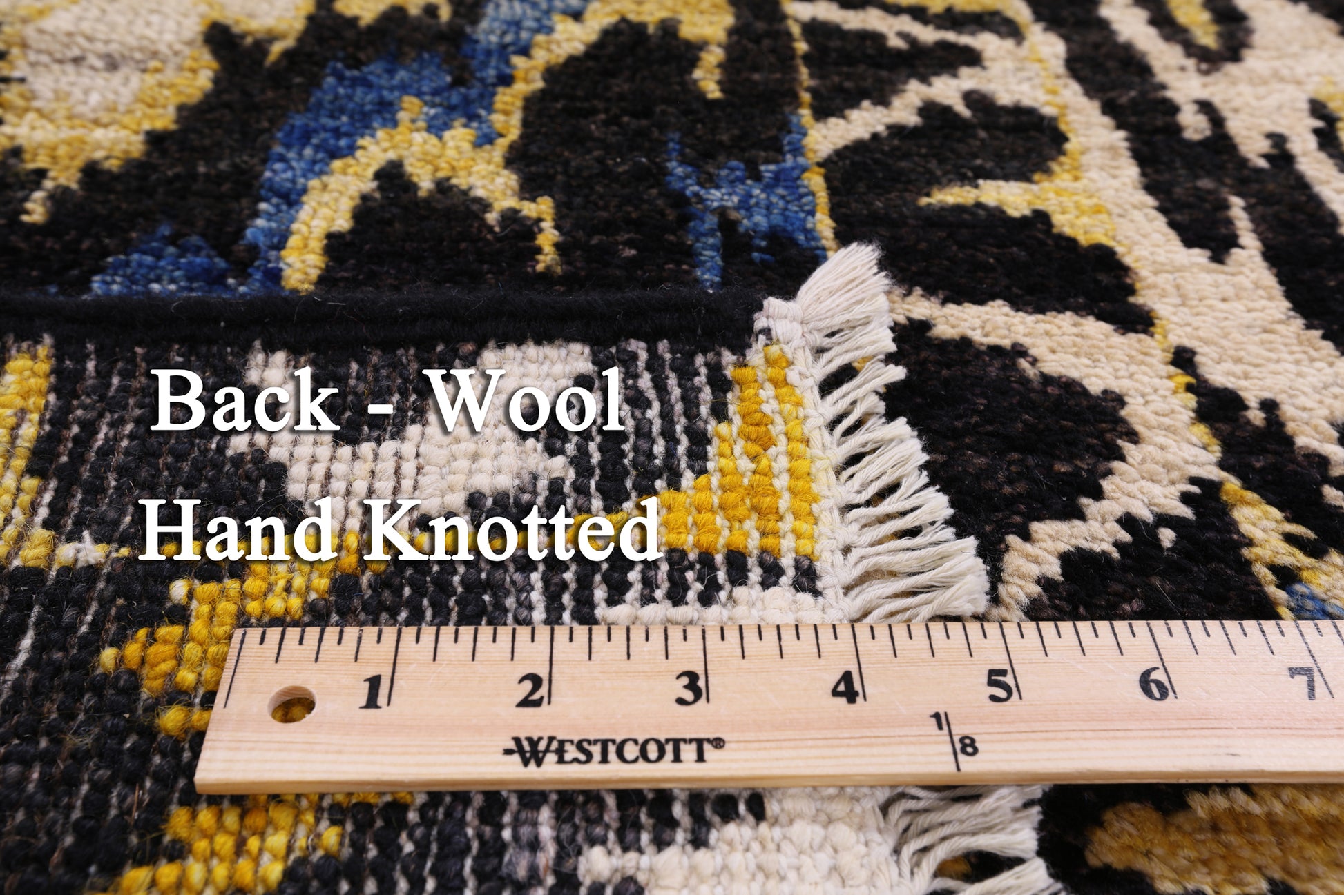 Ikat Hand Knotted Wool Runner Rug - 4' 0" X 10' 5" - Golden Nile