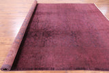 Full Pile Wool Overdyed Rug - 9' 1" X 11' 10" - Golden Nile