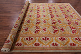 William Morris Hand Knotted Wool Area Rug - 9' 2" X 12' - Golden Nile