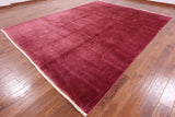 Full Pile Overdyed Handmade Wool Rug - 9' 0" X 12' 0" - Golden Nile