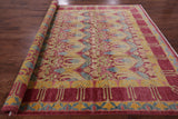 William Morris Hand Knotted Wool Area Rug - 8' 10" X 11' 9" - Golden Nile
