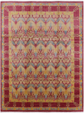William Morris Hand Knotted Wool Area Rug - 8' 10" X 11' 9" - Golden Nile