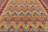 William Morris Hand Knotted Wool Area Rug - 8' 10" X 11' 9" - Golden Nile