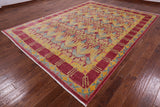 William Morris Hand Knotted Wool Area Rug - 8' 10" X 11' 9" - Golden Nile