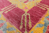 William Morris Hand Knotted Wool Area Rug - 8' 10" X 11' 9" - Golden Nile