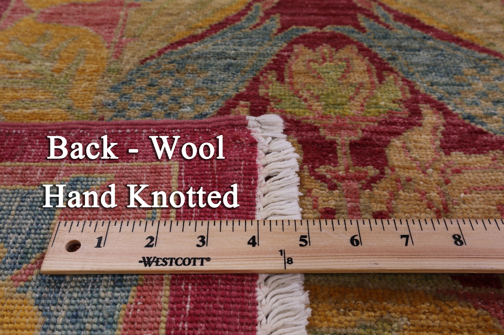 William Morris Hand Knotted Wool Area Rug - 8' 10" X 11' 9" - Golden Nile