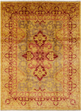 William Morris Hand Knotted Wool Area Rug - 9' 0" X 12' 0" - Golden Nile