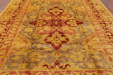 William Morris Hand Knotted Wool Area Rug - 9' 0" X 12' 0" - Golden Nile