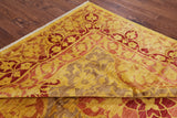 William Morris Hand Knotted Wool Area Rug - 9' 0" X 12' 0" - Golden Nile