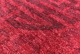 Red Full Pile Overdyed Handmade Wool Rug - 9' 1" X 12' 1" - Golden Nile