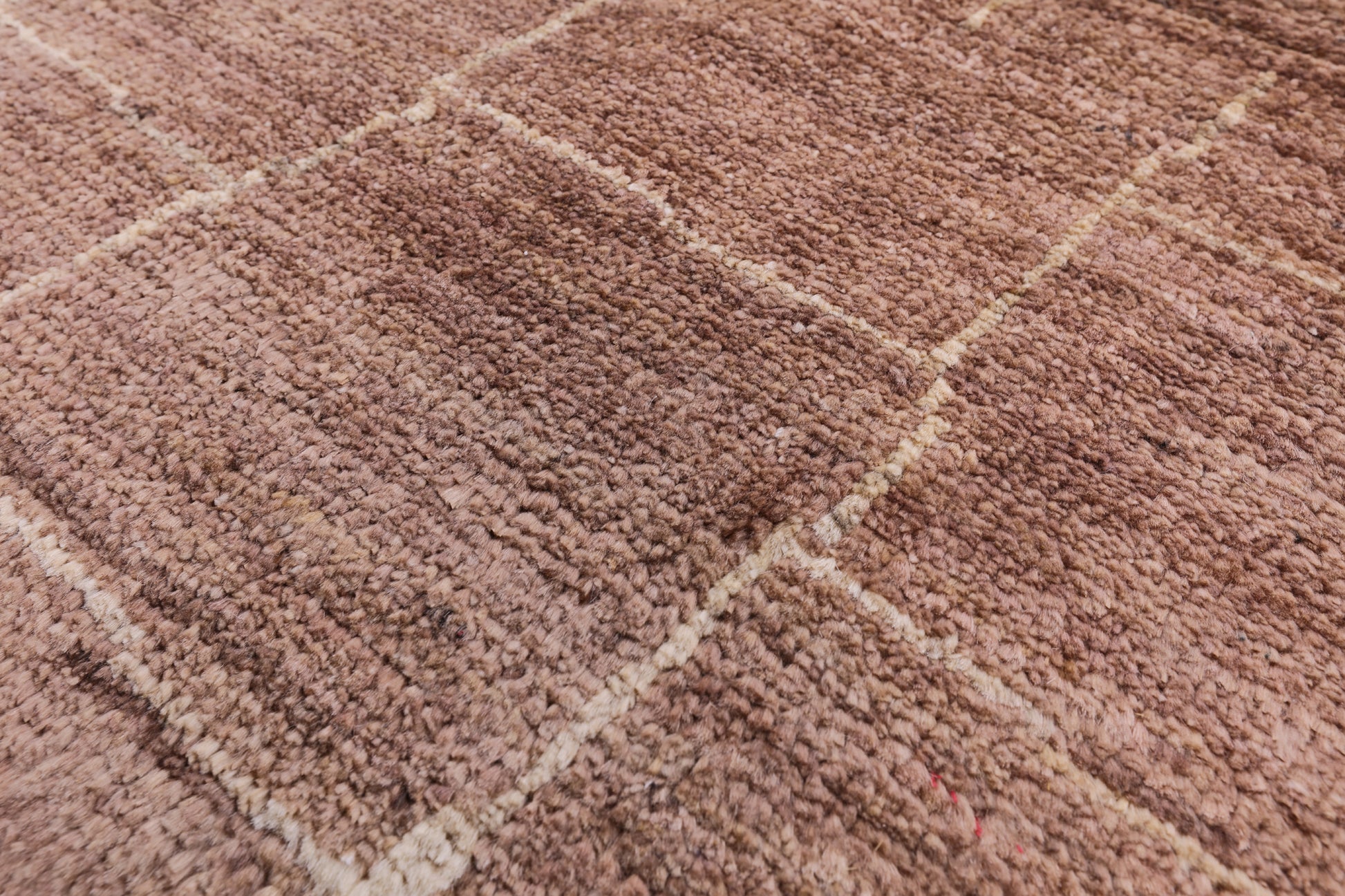 Brown Moroccan Hand Knotted Rug - 8' 10" X 11' 8" - Golden Nile
