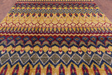 Ikat Handmade Wool Area Rug - 8' 10" X 12' 3" - Golden Nile