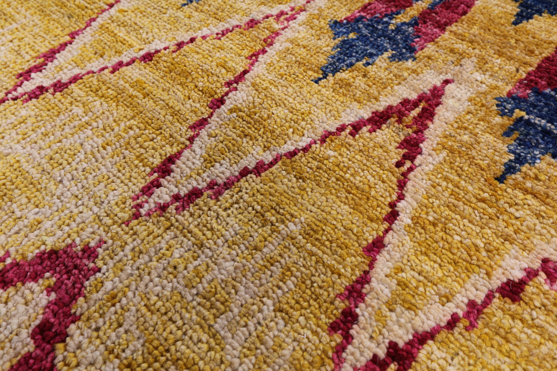 Ikat Handmade Wool Area Rug - 8' 10" X 12' 3" - Golden Nile
