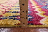 Ikat Handmade Wool Area Rug - 8' 10" X 12' 3" - Golden Nile