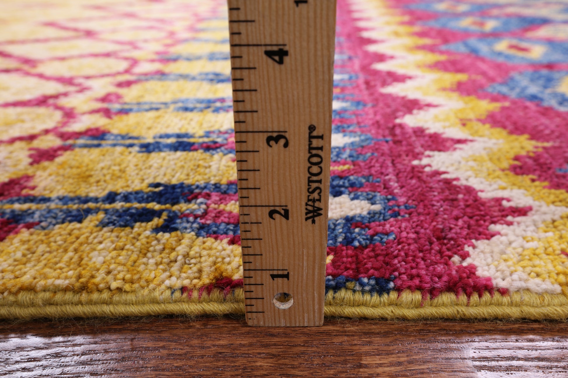 Ikat Handmade Wool Area Rug - 8' 10" X 12' 3" - Golden Nile