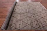 Moroccan Handmade Wool Area Rug - 9' 1" X 11' 9" - Golden Nile