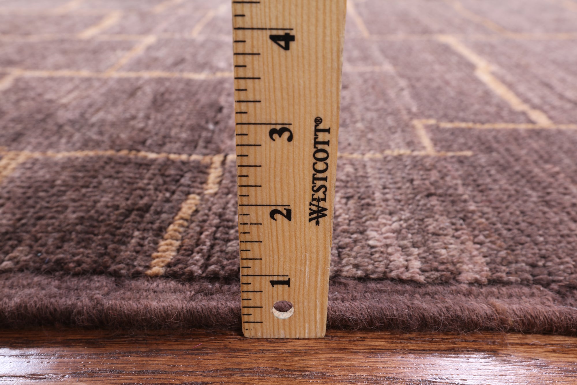 Brown Moroccan Hand Knotted Rug - 8' 3" X 9' 9" - Golden Nile