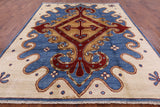 Kaitag Hand Knotted Area Rug - 8' 4" X 10' - Golden Nile