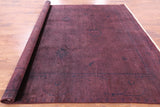 Overdyed Full Pile Hand Knotted Wool Rug - 8' 0" X 9' 5" - Golden Nile