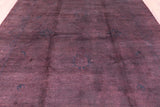 Overdyed Full Pile Hand Knotted Wool Rug - 8' 0" X 9' 5" - Golden Nile