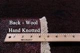 Overdyed Full Pile Hand Knotted Wool Rug - 8' 0" X 9' 5" - Golden Nile