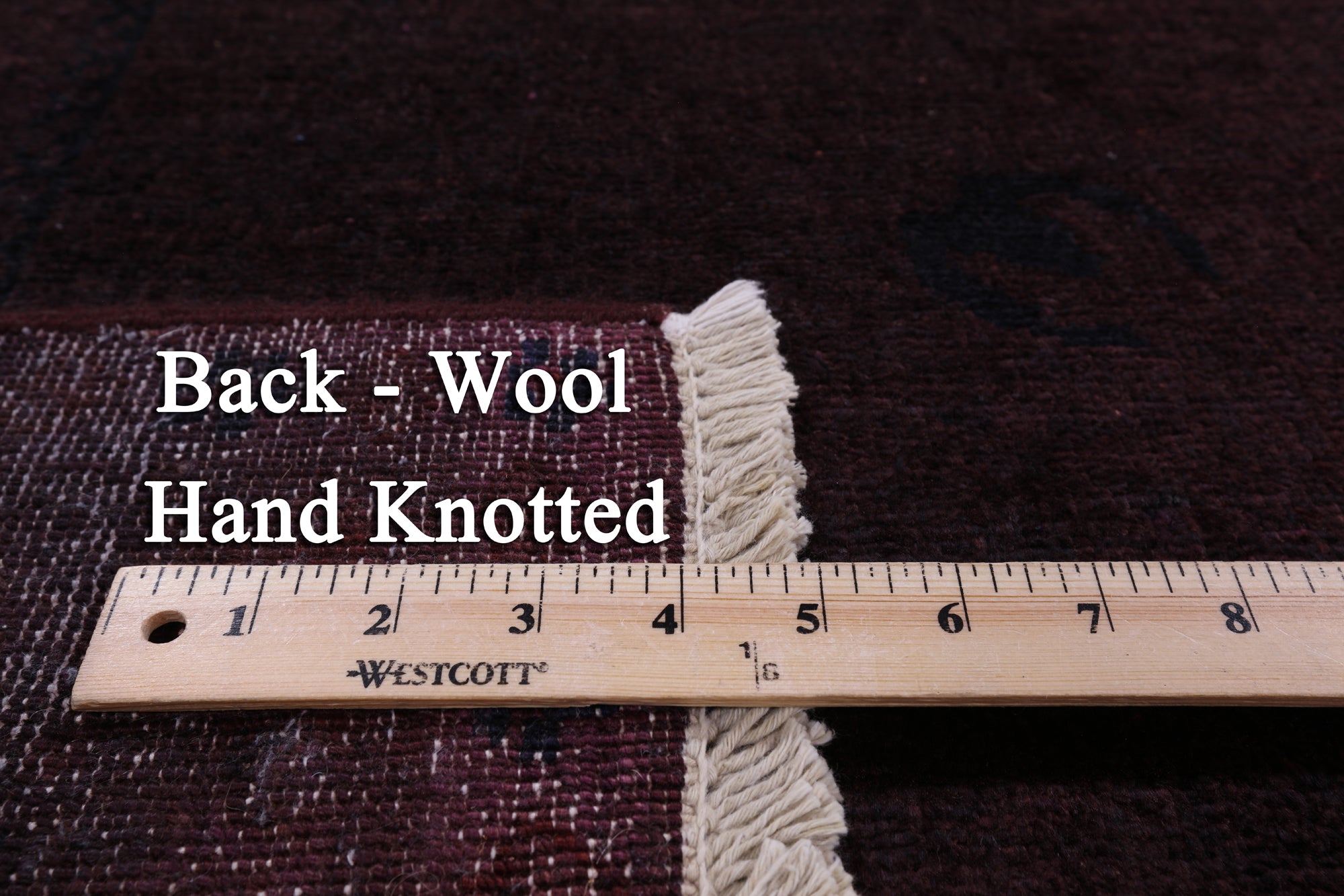 Overdyed Full Pile Hand Knotted Wool Rug - 8' 0" X 9' 5" - Golden Nile