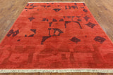 Hand Knotted Full Pile Overdyed Rug 8 X 10 - Golden Nile