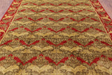 William Morris Hand Knotted Area Rug - 7' 10" X 9' 9" - Golden Nile