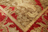 William Morris Hand Knotted Area Rug - 7' 10" X 9' 9" - Golden Nile