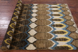 Ikat Hand Knotted Area Rug - 4' 5" X 7' 3" - Golden Nile