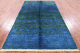 Hand Knotted Ikat Rug - 4' 10" X 8' 2" - Golden Nile