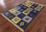 Tribal Moroccan Hand Knotted Wool Rug - 4' 0" X 6' 2" - Golden Nile