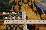 Ikat Hand Knotted Wool Area Rug - 5' 1" X 8' 1" - Golden Nile