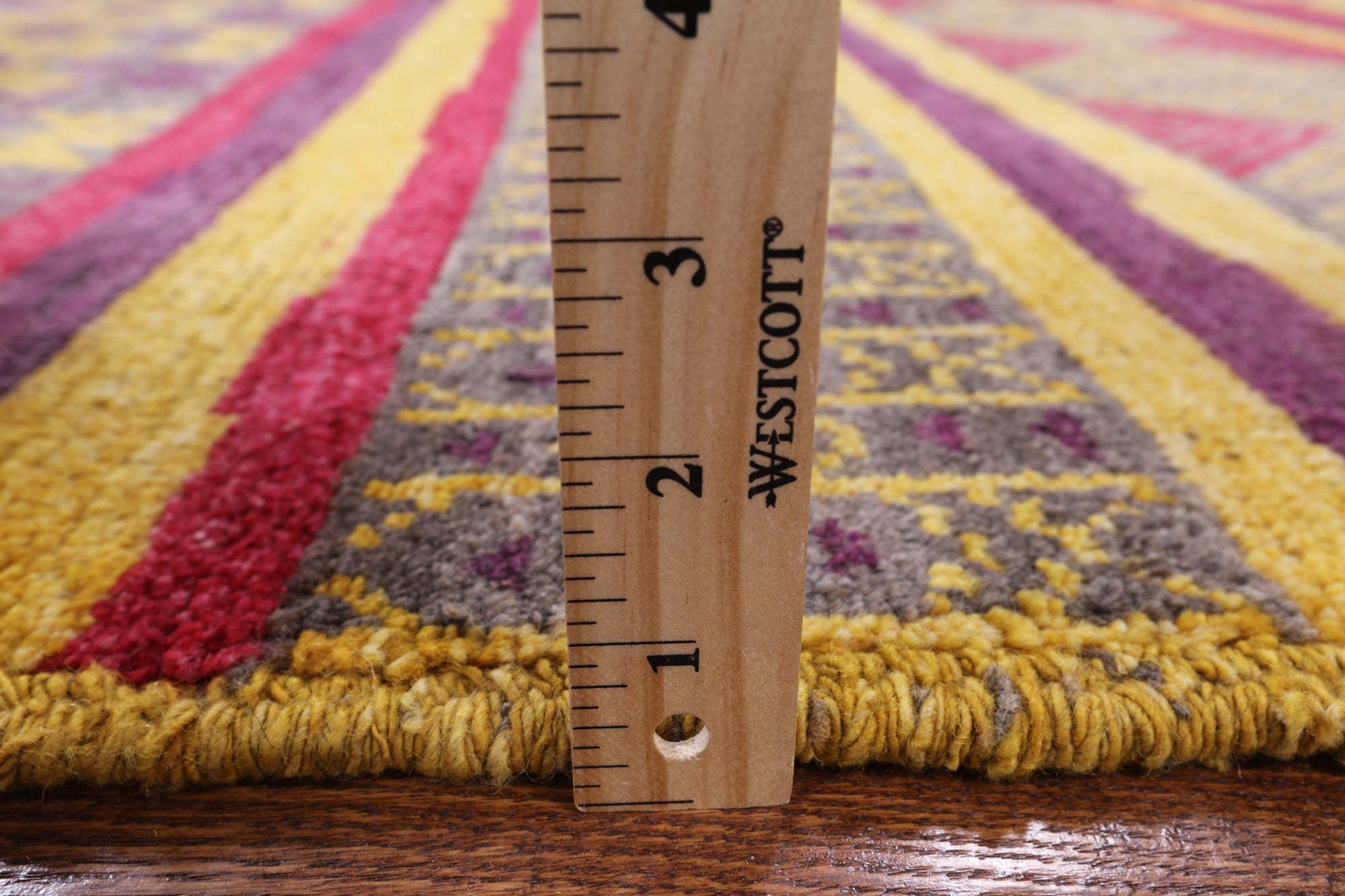 Tribal Moroccan Hand Knotted Wool Rug - 6' 3" X 9' 3" - Golden Nile