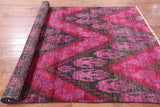 Ikat Hand Knotted Wool Rug - 5' 10" X 8' 10" - Golden Nile