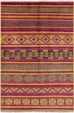 Tribal Moroccan Handmade Wool Rug - 6' 0" X 9' 0" - Golden Nile