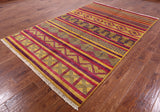 Tribal Moroccan Handmade Wool Rug - 6' 0" X 9' 0" - Golden Nile