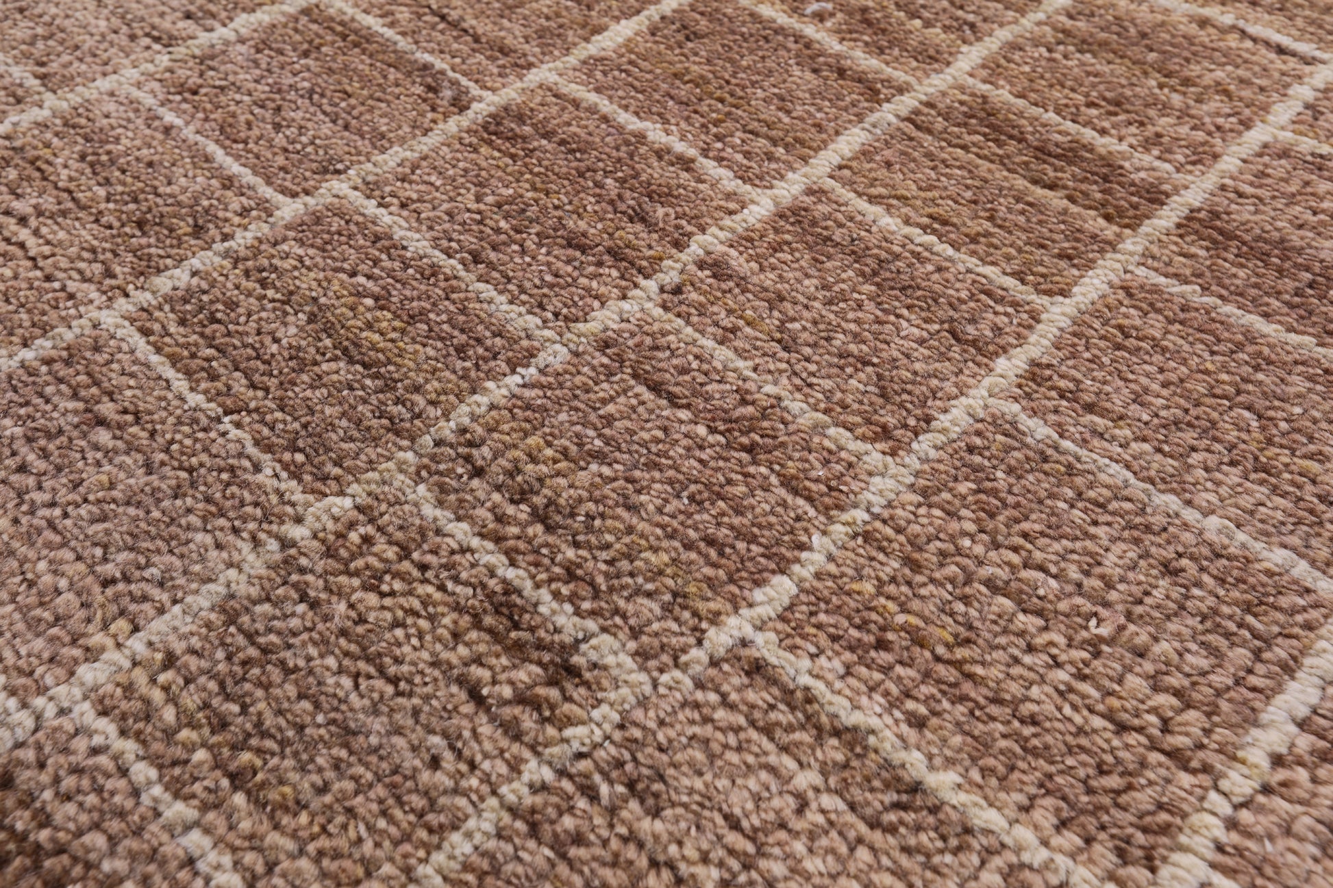 Brown Moroccan Handmade Rug - 6' 1" X 8' 10" - Golden Nile
